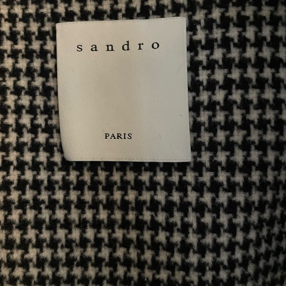 Sandro Loumy Houndstooth Jacket EU 42 - Picture 4 of 5